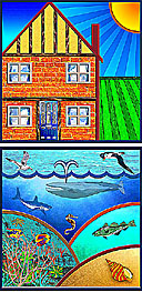Small windows stained-glass window designs